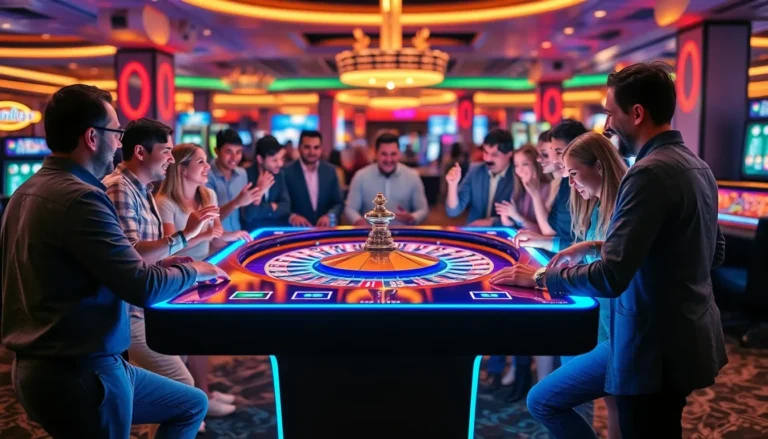 electronic roulette table